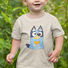 BLUEY Heart Blue Kids TV Design