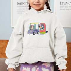 BLUEY Granny Janet and Granny Rita In Car Blue Kids TV Design