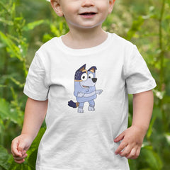 BLUEY Uncle Stripe Blue Heeler Dancing Kids TV Design