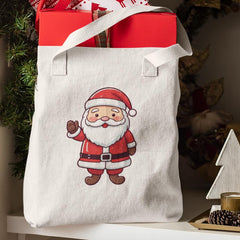 Cute Santa Waving Kids Christmas Character Design