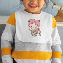 Cute Mermaid Pink Hair Kids Baby Pattern Design