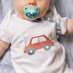 Cartoon Red Classic Car Kids Baby Pattern Design