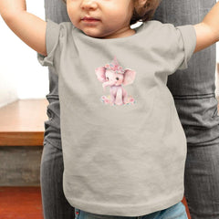 Cute Pink Elephant Bday Hat Pattern Design