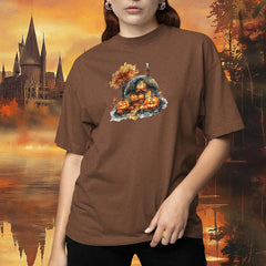Harry Potter Themed Hagrids House & Pumpkins Pattern Design