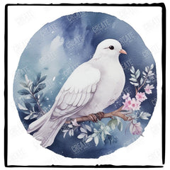 Night Time Elegant White Dove Design