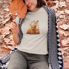 Halloween Coffee Pumpkin Spice Chockolate Chip Fall Pattern Design
