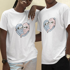 Cute Couple Sloths Huggin