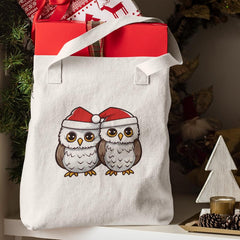Cute Owls In Hats Kids Christmas Character Design