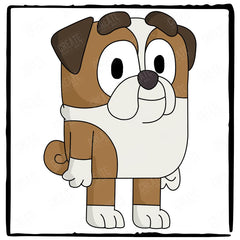 BLUEY Winton English Bulldog Kids TV Design