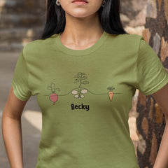 Garden Vegetables Carrot Potato Beetroot Pattern Design