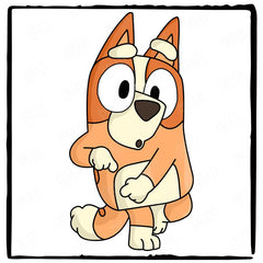 BLUEY Bingo Happy Funny Blue Kids TV Design