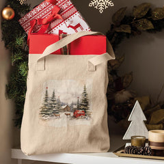 Christmas Snowy Landscape Pattern Design