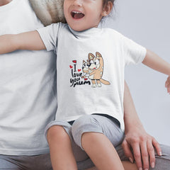 BLUEY Mum Chilli I Love You Mum Blue Kids TV Design