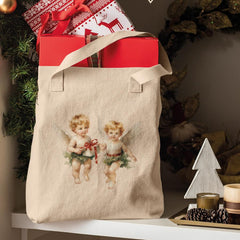 Christmas Two Angels Aesthetic Pattern Design