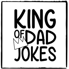 King of Dad Jokes Text Design