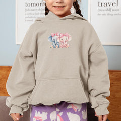 Cute Pink Two Elephants Pattern Design