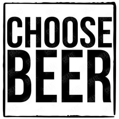 Choose Beer Funny Pattern Design