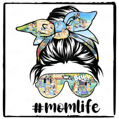 BLUEY #MumLife Blue Kids TV Design