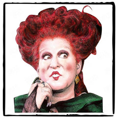 Hocus Pocus Winifred Thinking Face Halloween Design