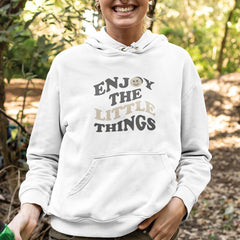 Enjoy The Little Things Text Quote Affirmation Design