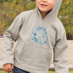 Blue Number Eight Birthday Pattern Design