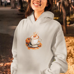 Halloween Coffee Pumpkin Spice Cinnamon Pattern Design