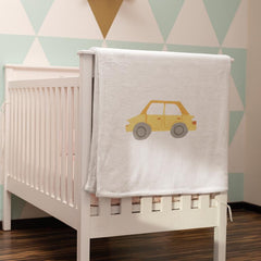 Cartoon Yellow Car Kids Baby Pattern Design