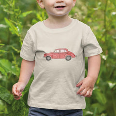 Cartoon Red Car Kids Baby Pattern Design