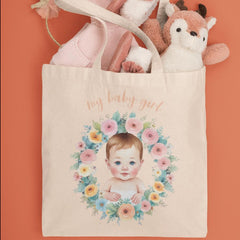 Summer Wreath with Blue Eyed Baby Design