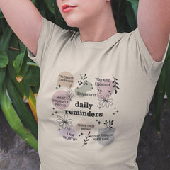 Daily Reminders Black Text Quote Affirmation Design