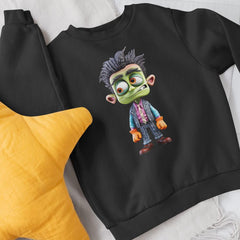 Frankenstien's Monster Orange Gloves Kids Halloween Character Design