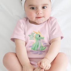 Green Dragon on Purple Clouds Design