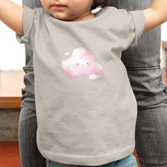 Cute Pink Smiley Cloud Pattern Design