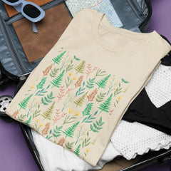 Green and Brown Fern Pattern Design