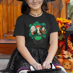 Hocus Pocus Sister Witches Green Cauldron Design