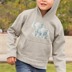 Cute Blue Elephants Pattern Design