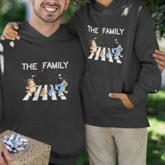 BLUEY Family Walking Street Blue Kids TV Design