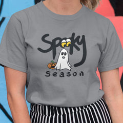 Spooky Season Ghost and Pumpkin Halloween Design