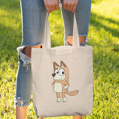 BLUEY Chilli Mum Smiling Happy Blue Kids TV Design