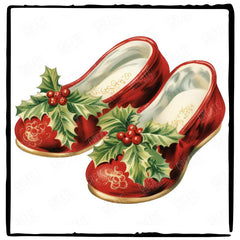 Christmas Shoes Pattern Design