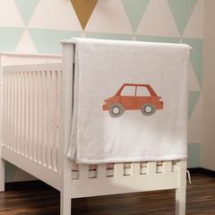 Cartoon Red Classic Car Kids Baby Pattern Design