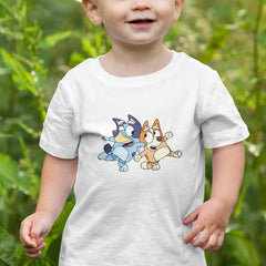 BLUEY and Bingo Play Happy Blue Kids TV Design