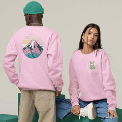 Japanese Pink Mount Fuji Design