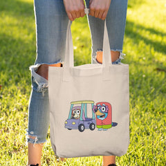 BLUEY Granny Janet and Granny Rita In Car Blue Kids TV Design