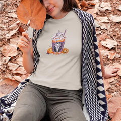 Halloween Coffee Spooky Vampire Fall Pattern Design