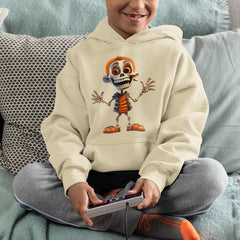 Orange Skeleton Boy Kids Halloween Character Design