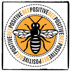 Bee Positive Bumblebee Pattern Design