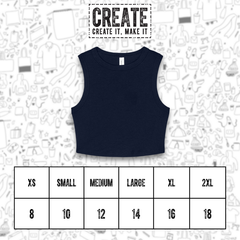 BE140 - Women's Micro Rib Muscle Crop Tank Top