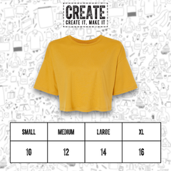 BE137 - Women's Jersey Crop Tee