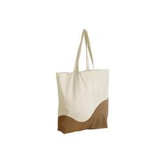 Organic Cotton Wave Print Maxi Tote - WM235